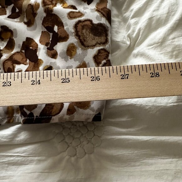 Susan Graver Women's Leopard Print Button-Up Shirt 3XLP 4 Pockets - Picture 9 of 12